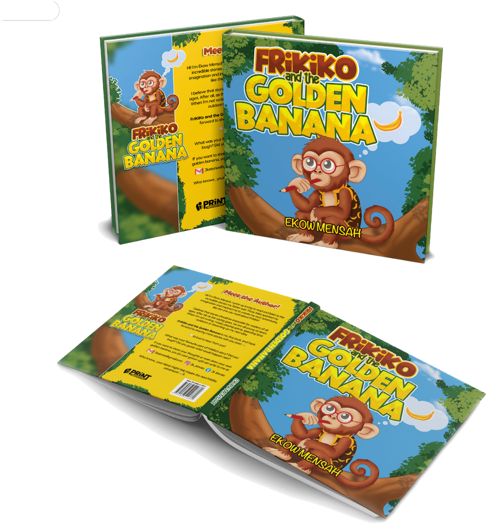 Frikiko and the Golden Banana - paperback and hardcover